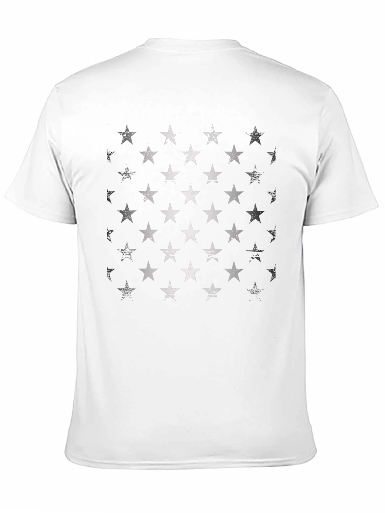 Distressed Star Graphic Black T-Shirt