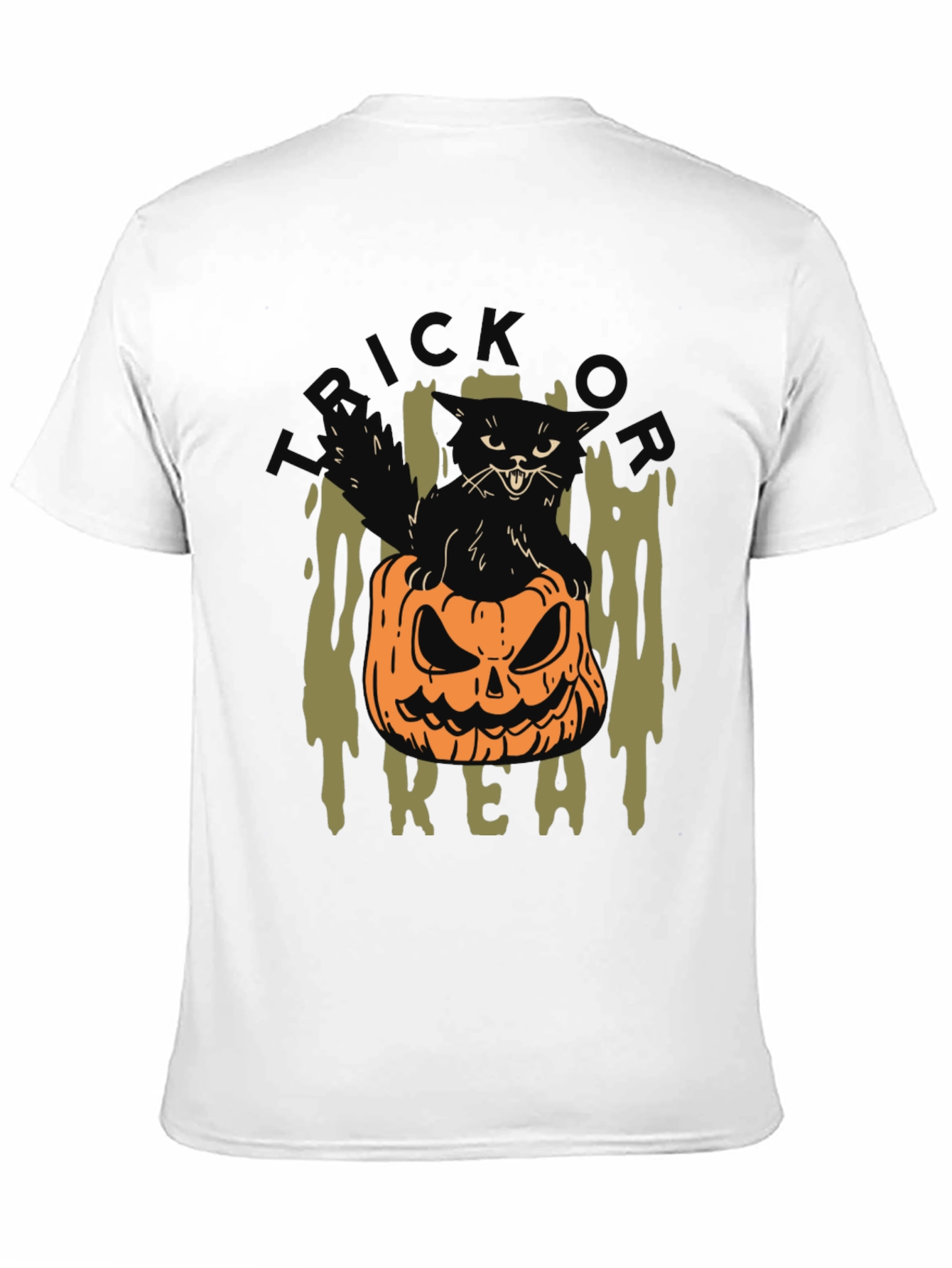 Halloween Cat Pumpkin T-Shirt