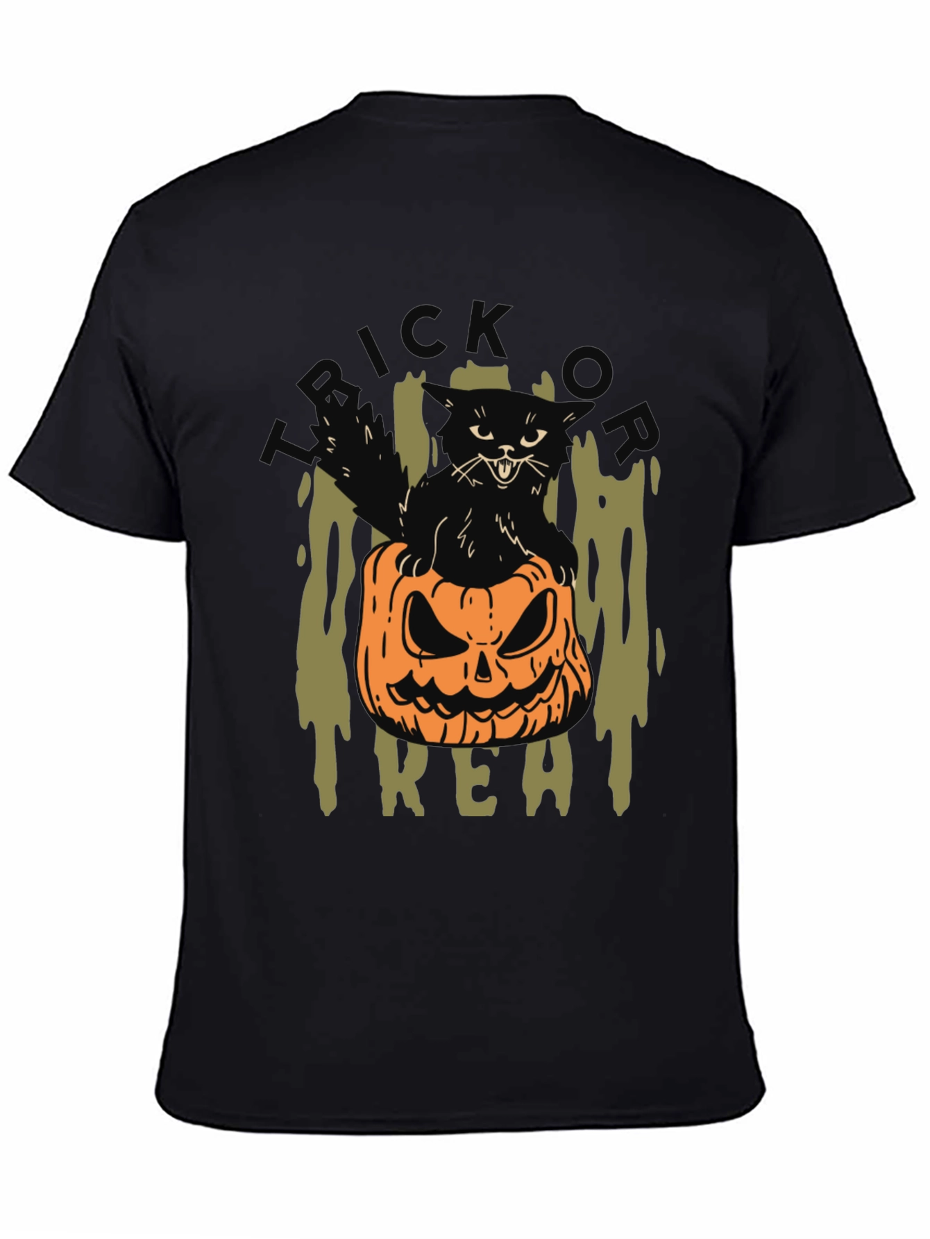 Halloween Cat Pumpkin T-Shirt