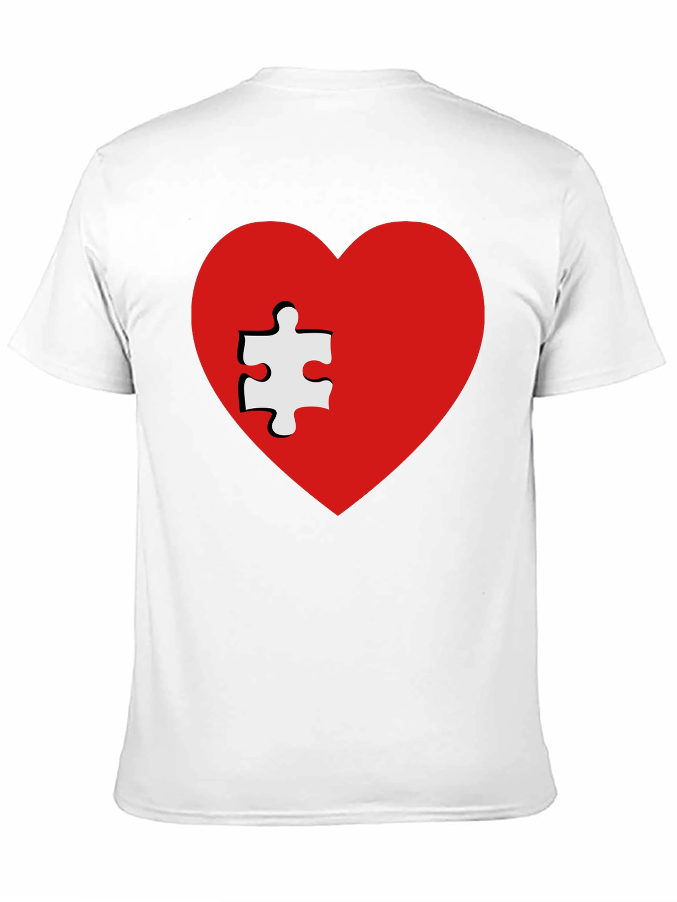 Autism Awareness Heart Puzzle Piece T-Shirt