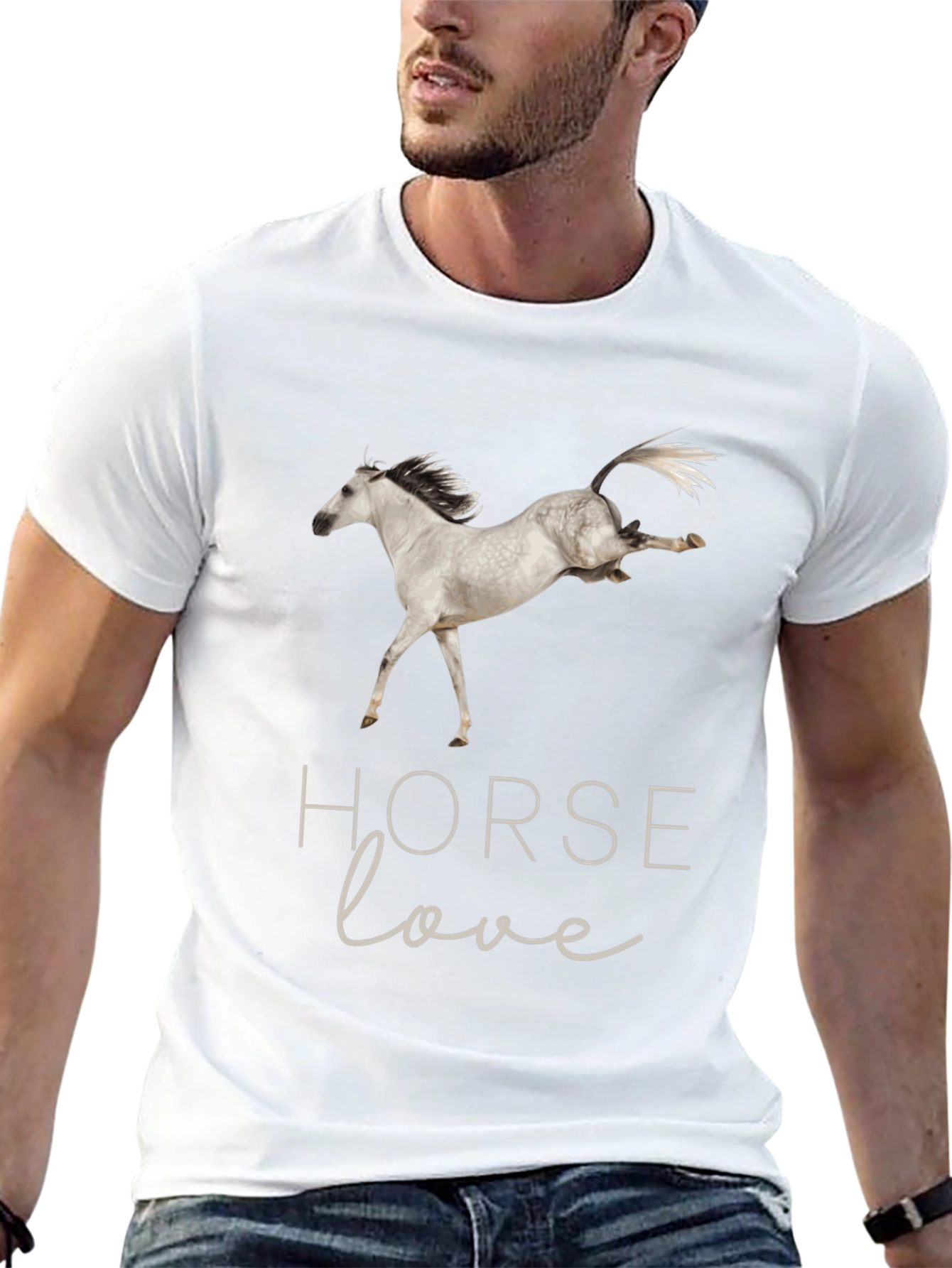 Horse Love Black T-Shirt