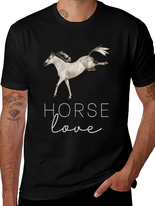 Horse Love Black T-Shirt