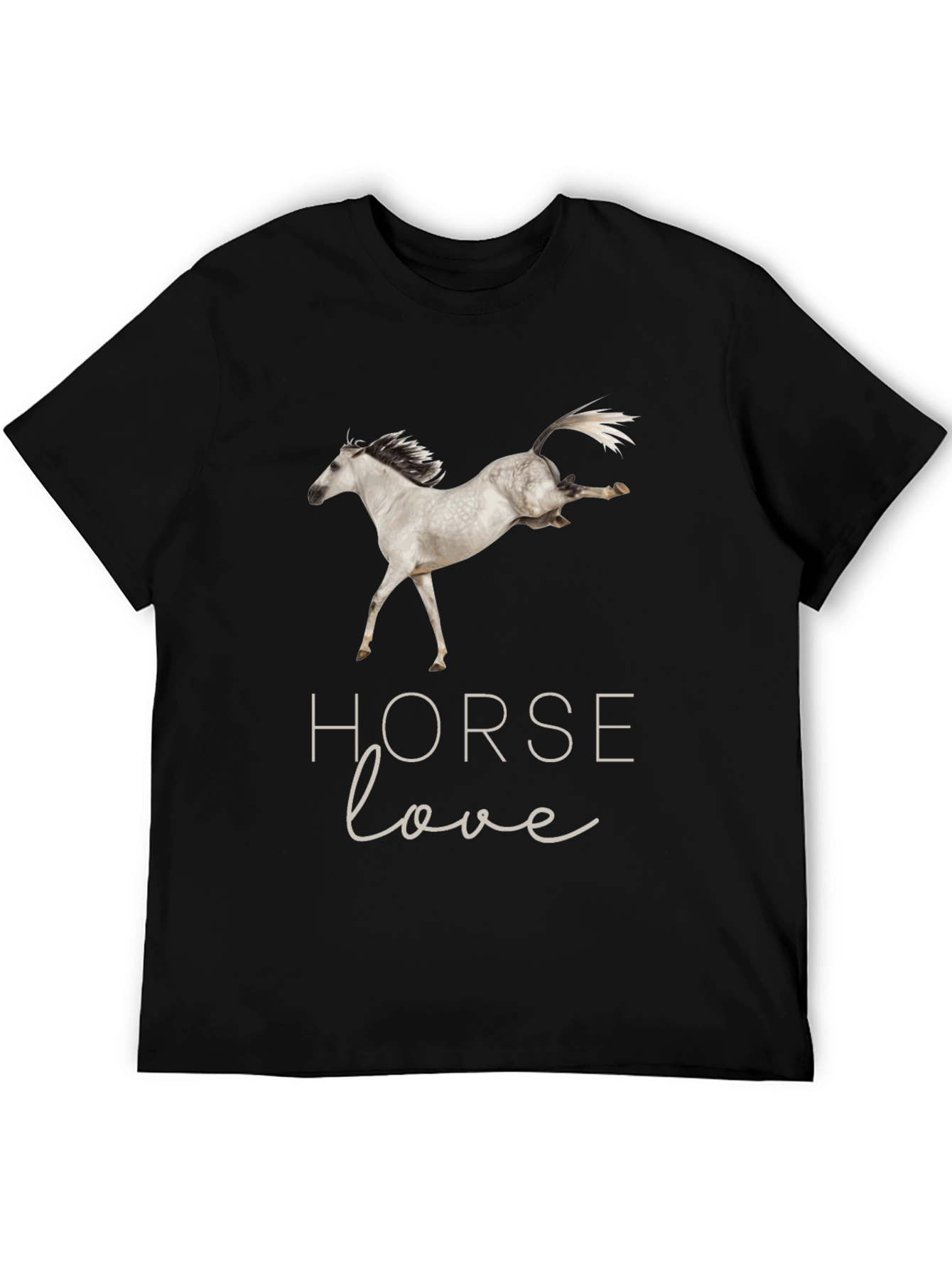 Horse Love Black T-Shirt