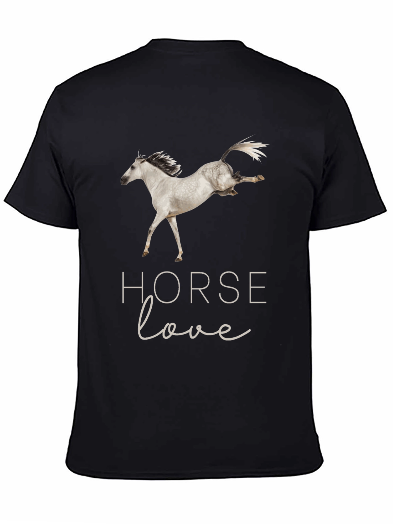 Horse Love Black T-Shirt