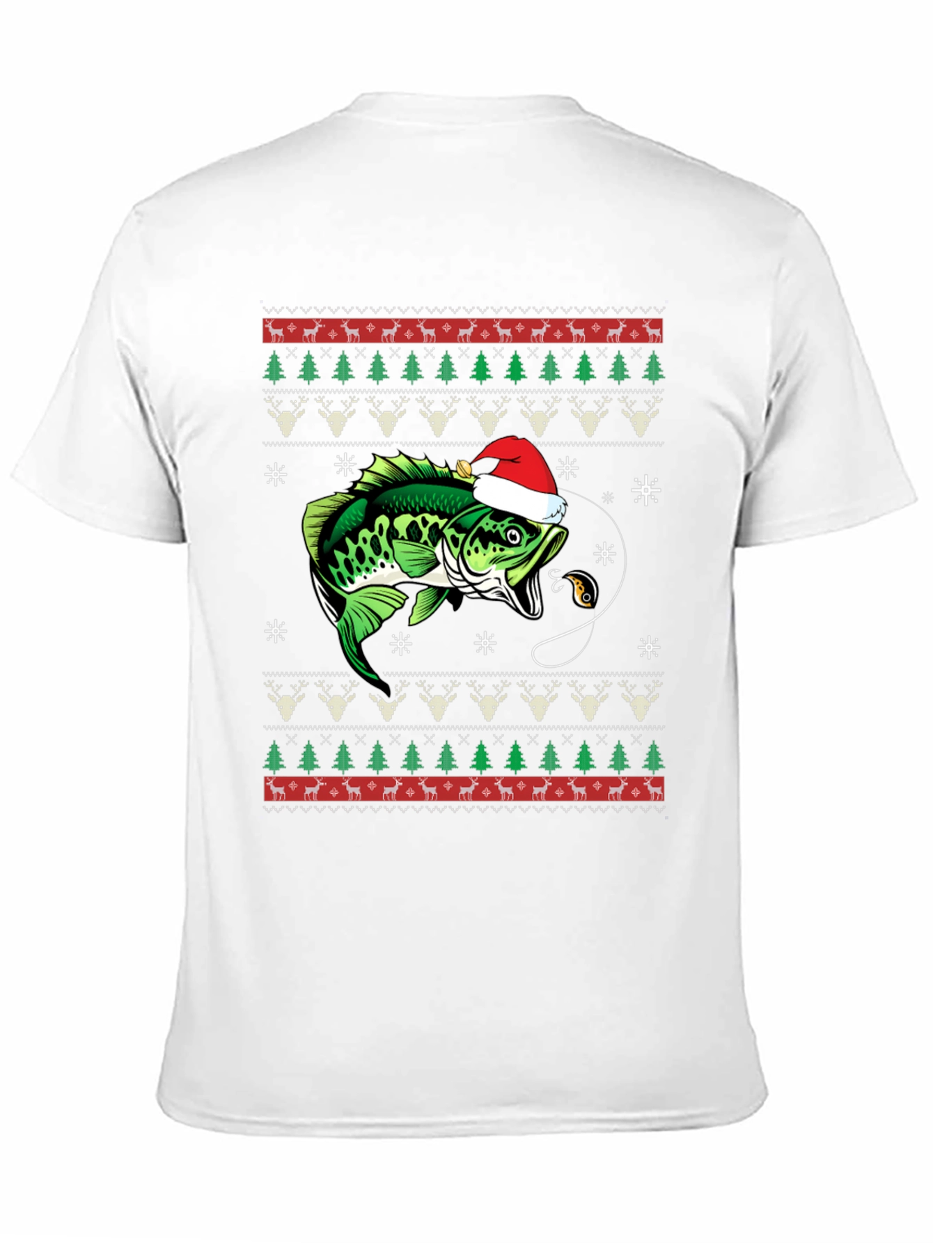 Fishing Ugly Christmas T-Shirt