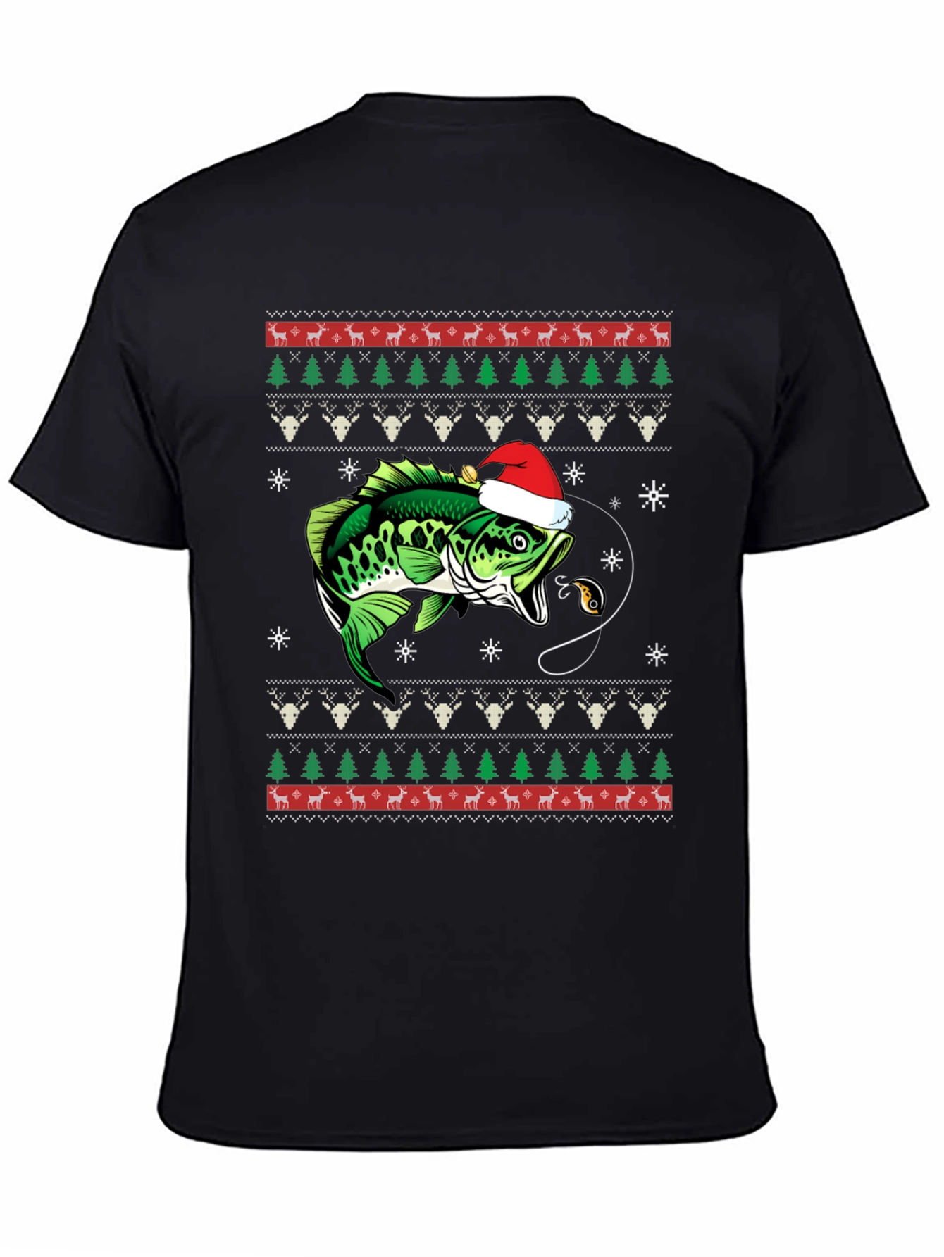 Fishing Ugly Christmas T-Shirt