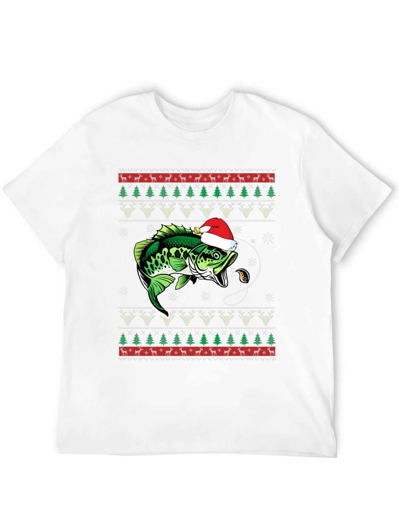 Fishing Ugly Christmas T-Shirt