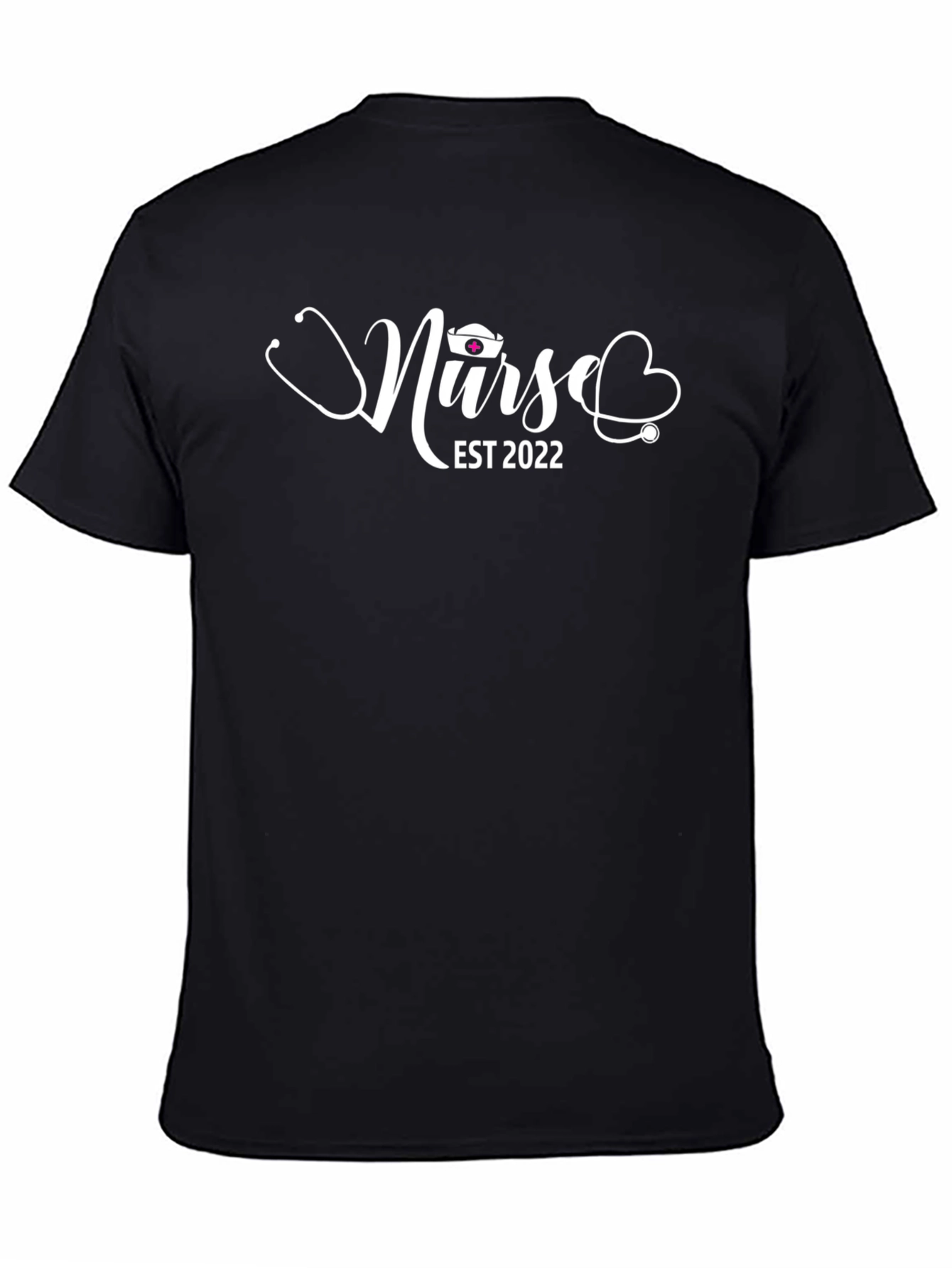Nurse Est 2022 Graphic T-Shirt - Black