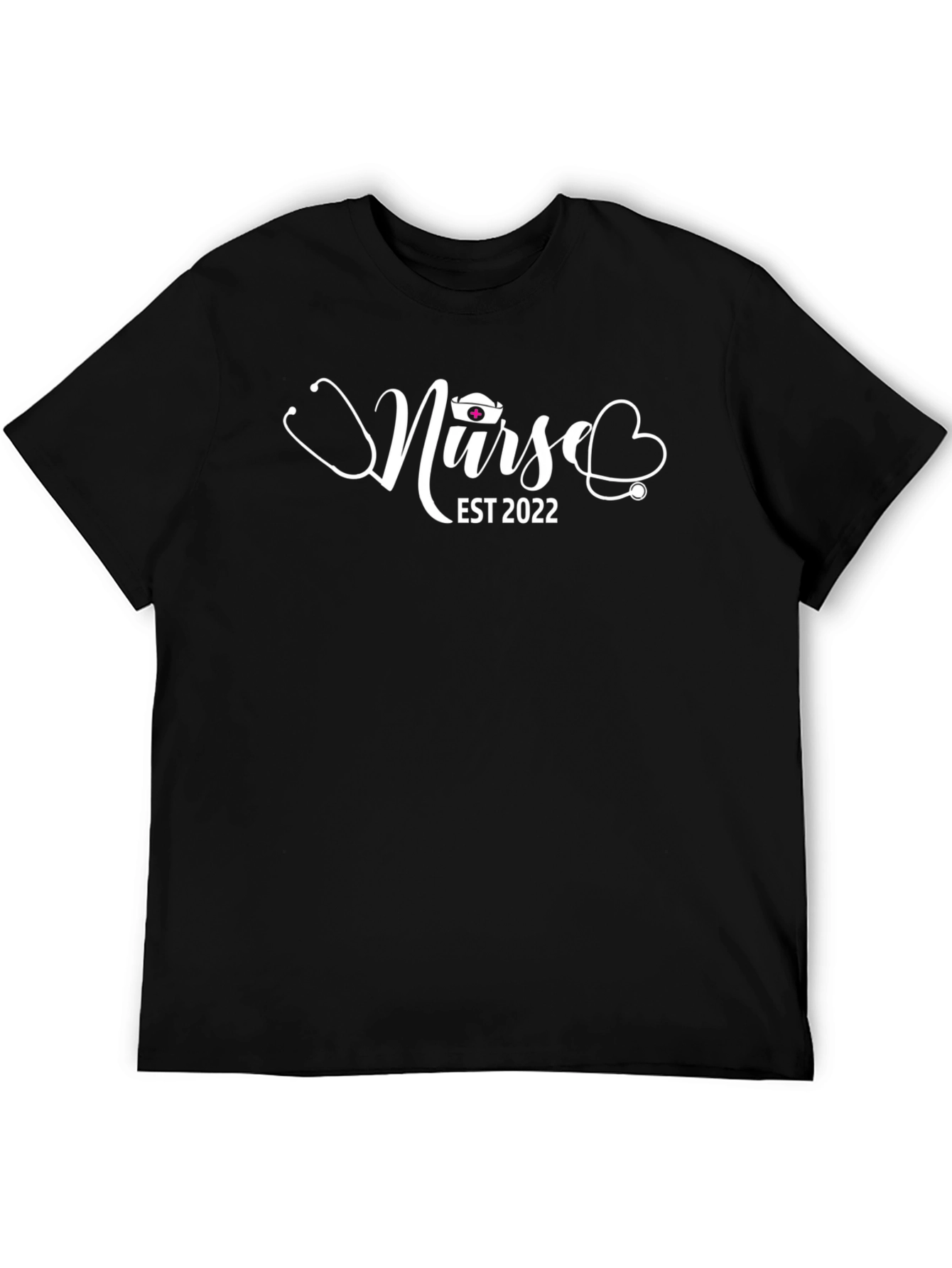 Nurse Est 2022 Graphic T-Shirt - Black
