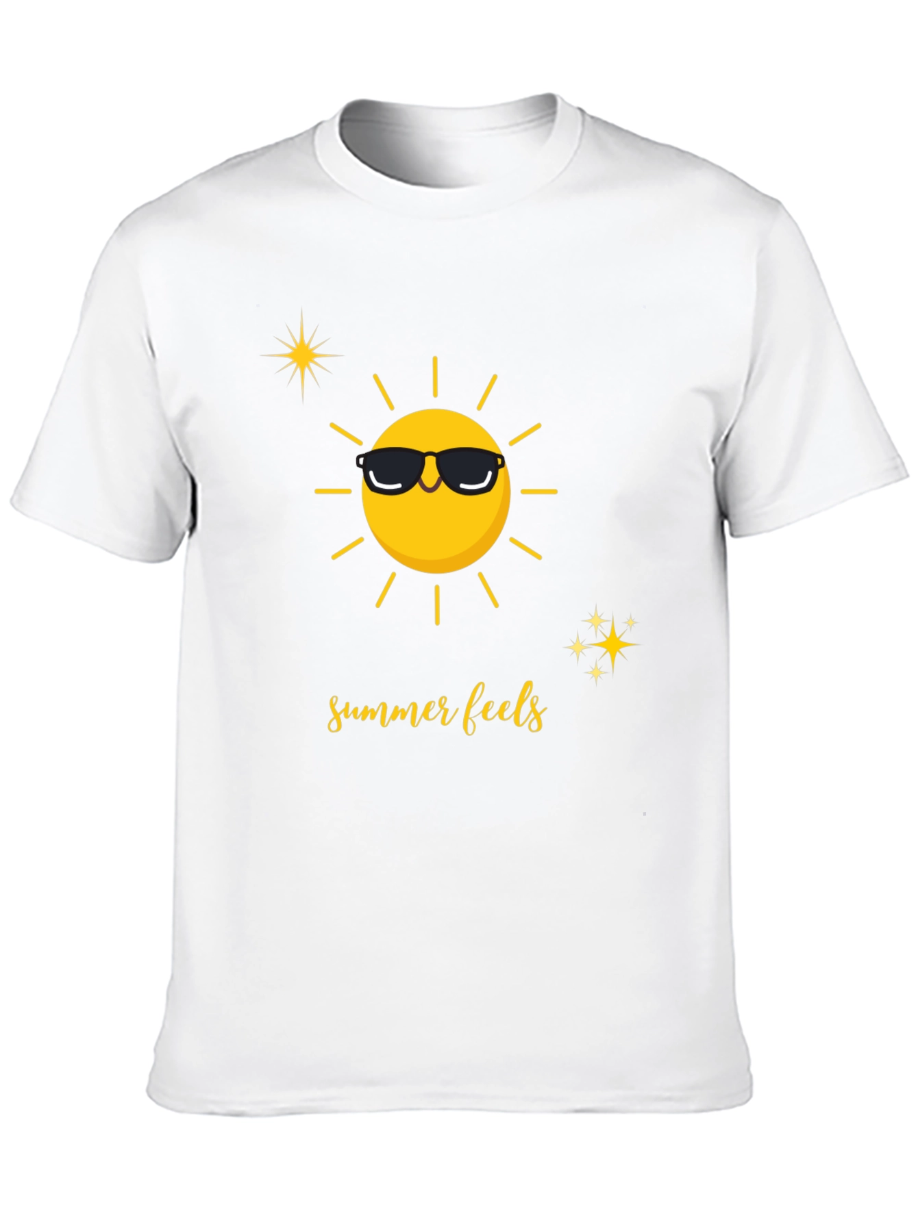 Summer Feels Graphic Tee - Unisex Black T-Shirt