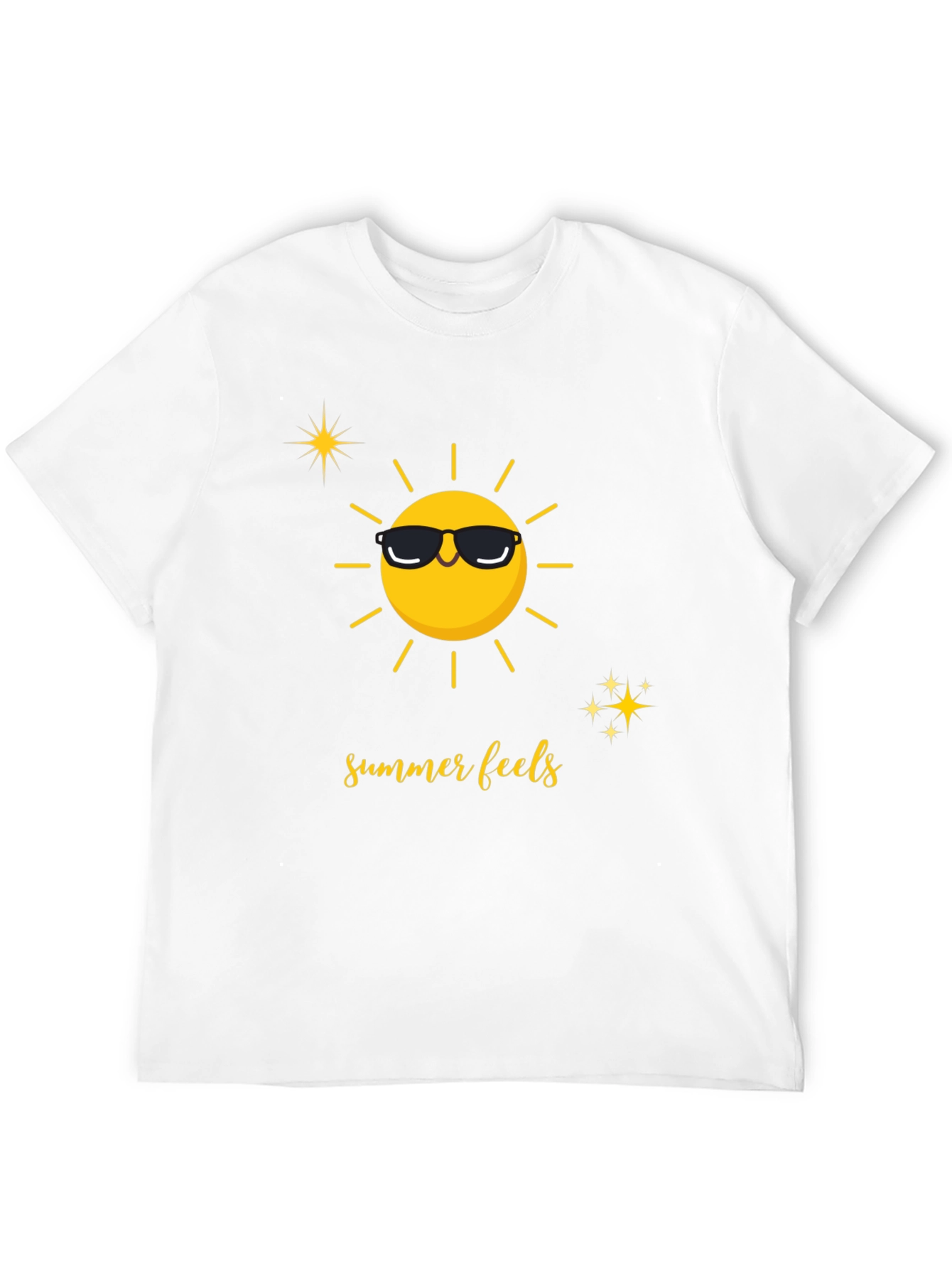 Summer Feels Graphic Tee - Unisex Black T-Shirt