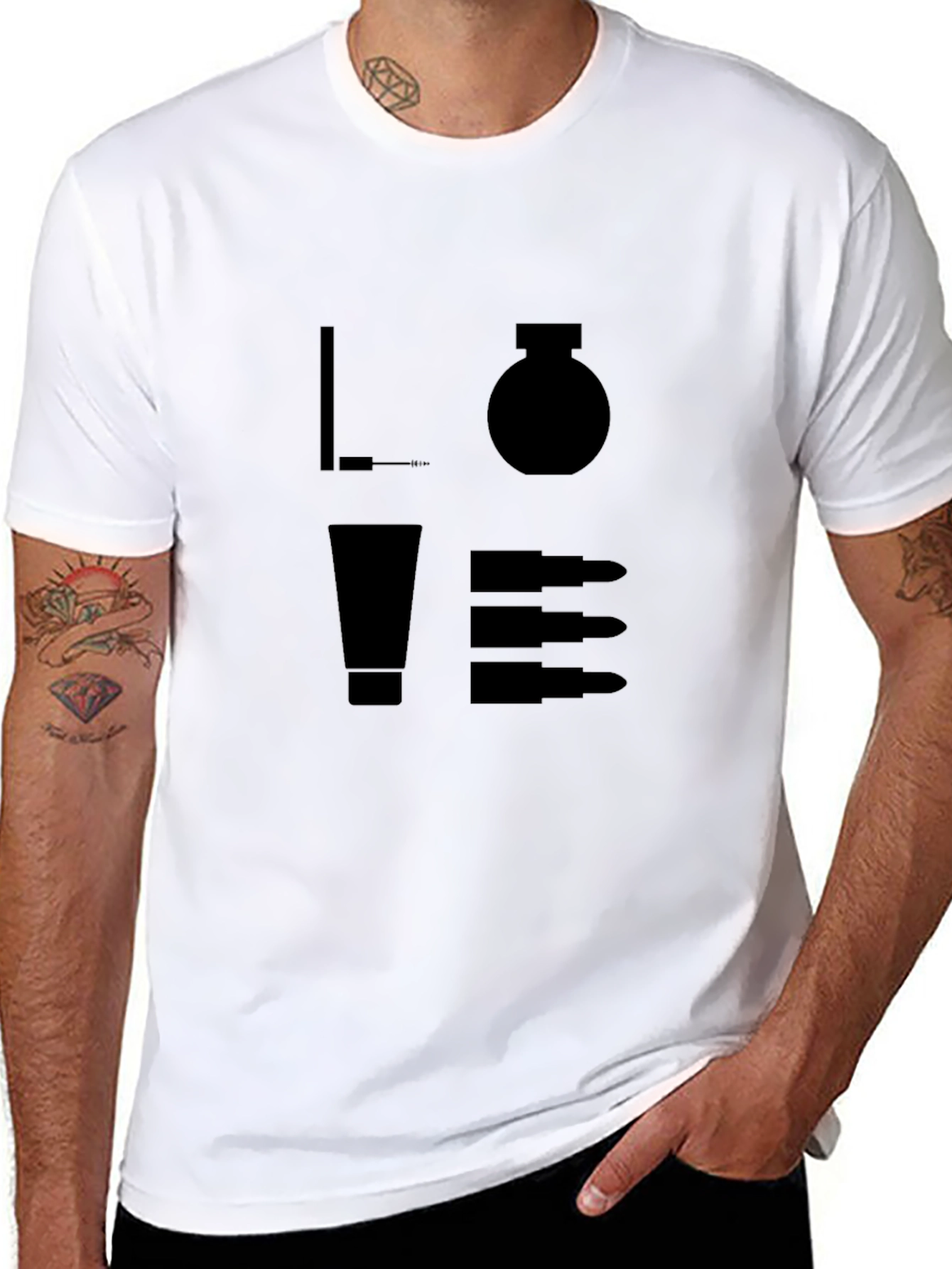 Love Makeup T-Shirt - Black Unique Design