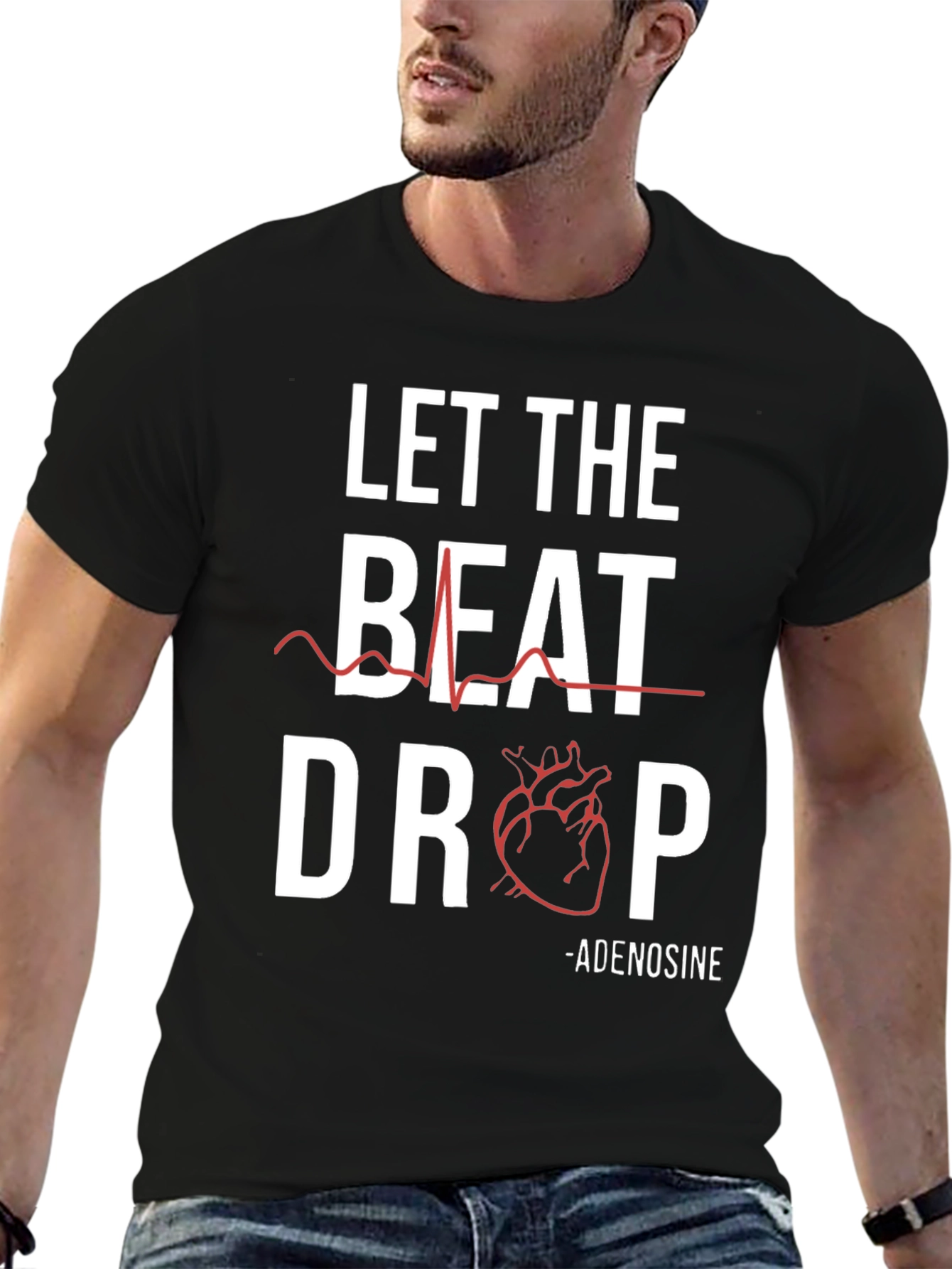 Let The Beat Drop Adenosine Graphic Tee
