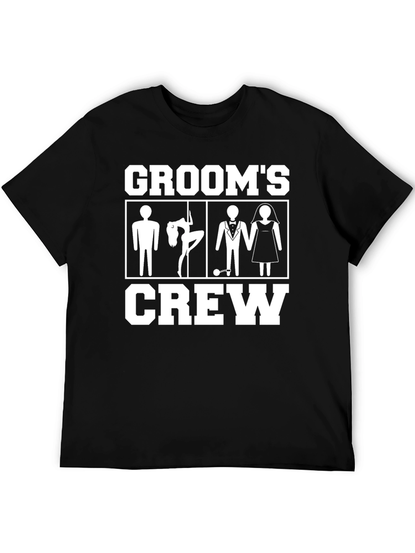 Grooms Crew T-Shirt Bachelor Party Apparel