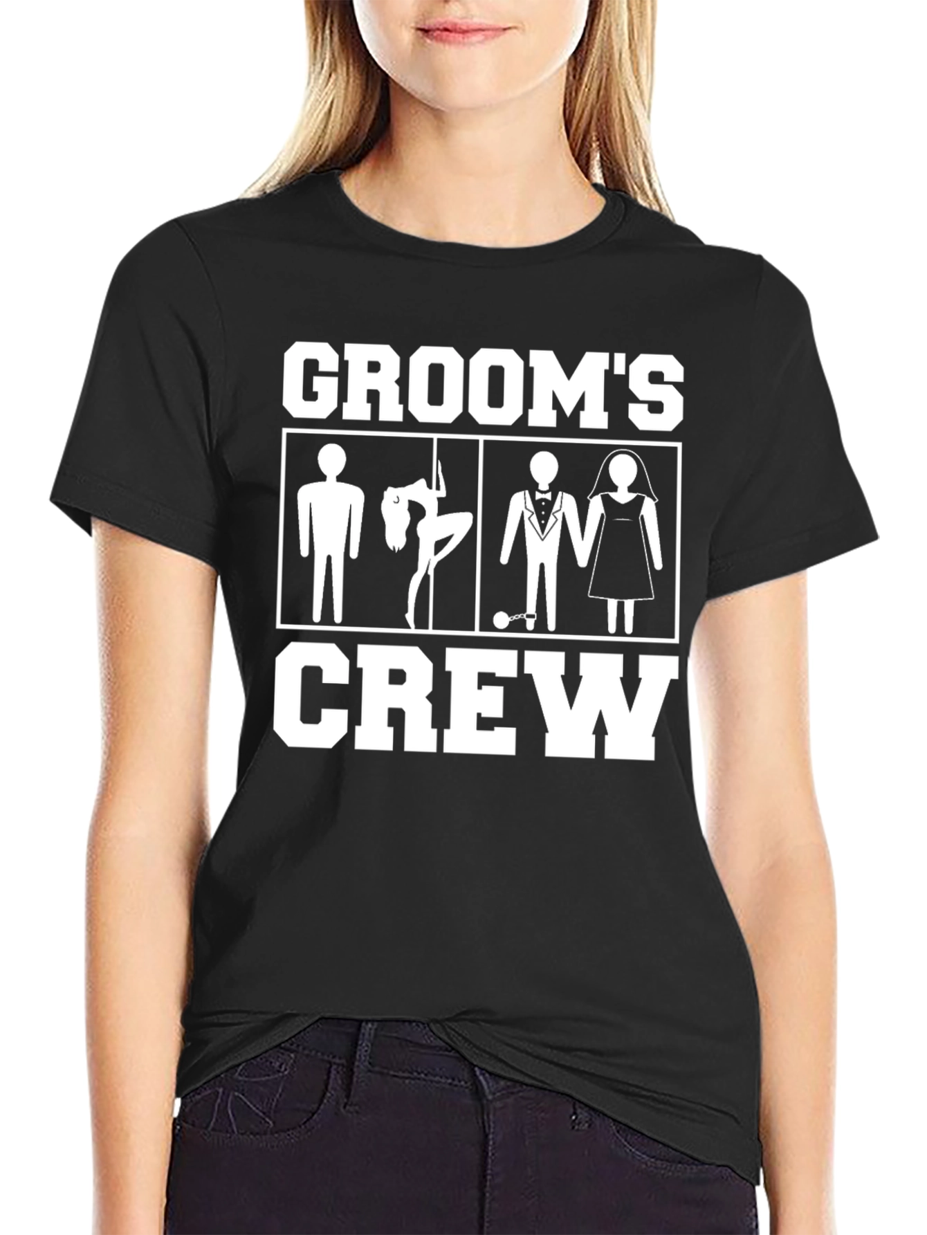Grooms Crew T-Shirt Bachelor Party Apparel