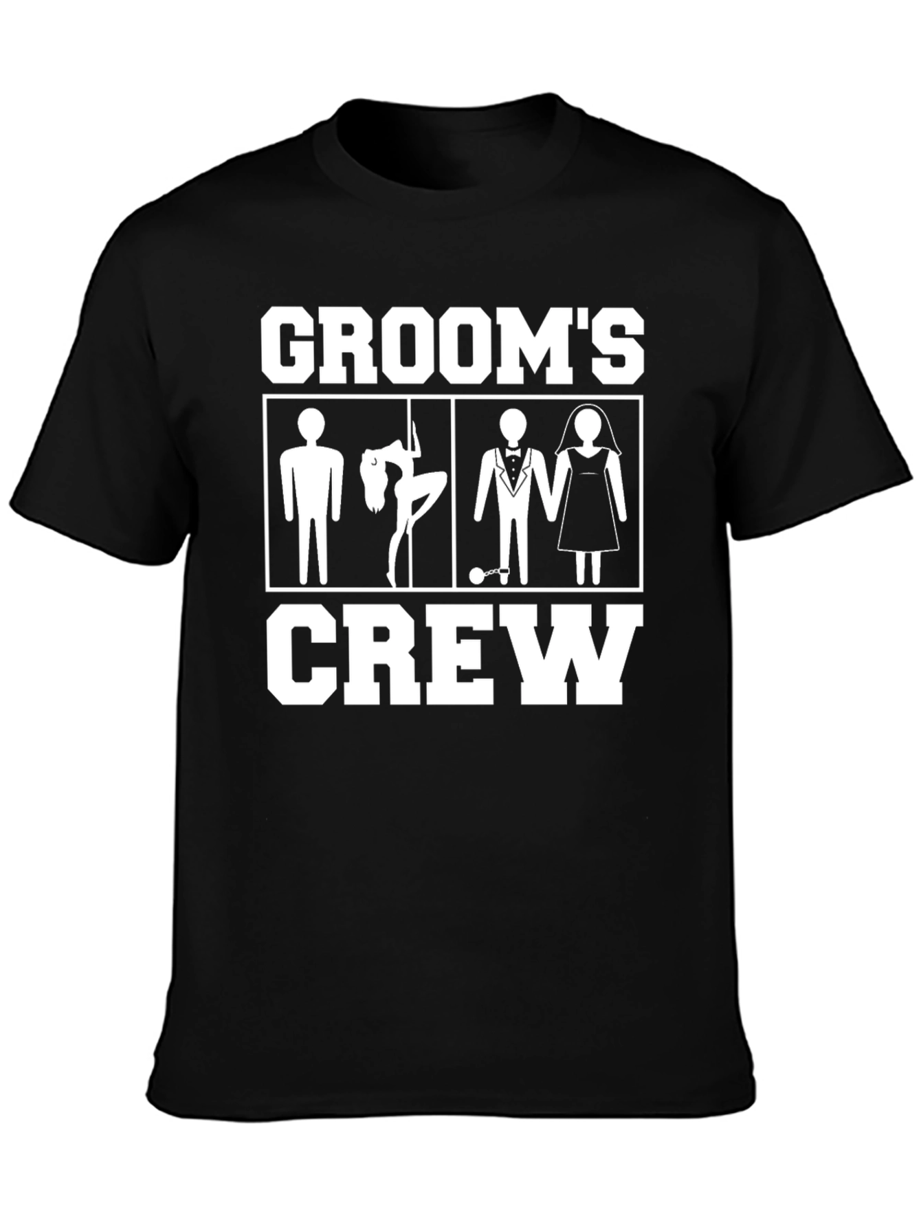 Grooms Crew T-Shirt Bachelor Party Apparel
