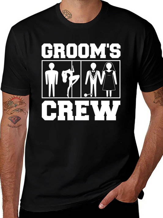 Grooms Crew T-Shirt Bachelor Party Apparel