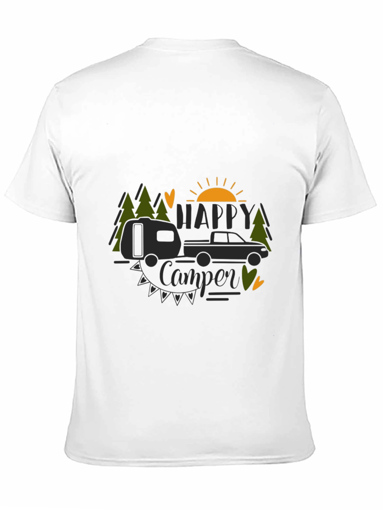 Happy Camper Graphic Tee - Outdoor Adventure Shirt