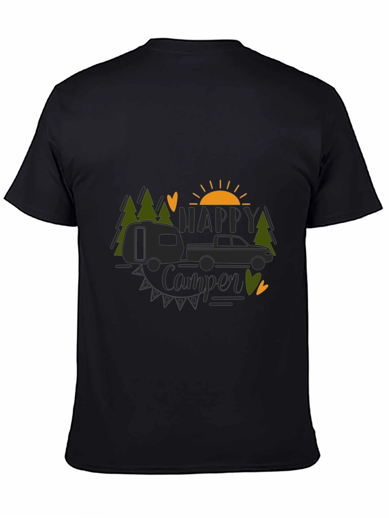 Happy Camper Graphic Tee - Outdoor Adventure Shirt