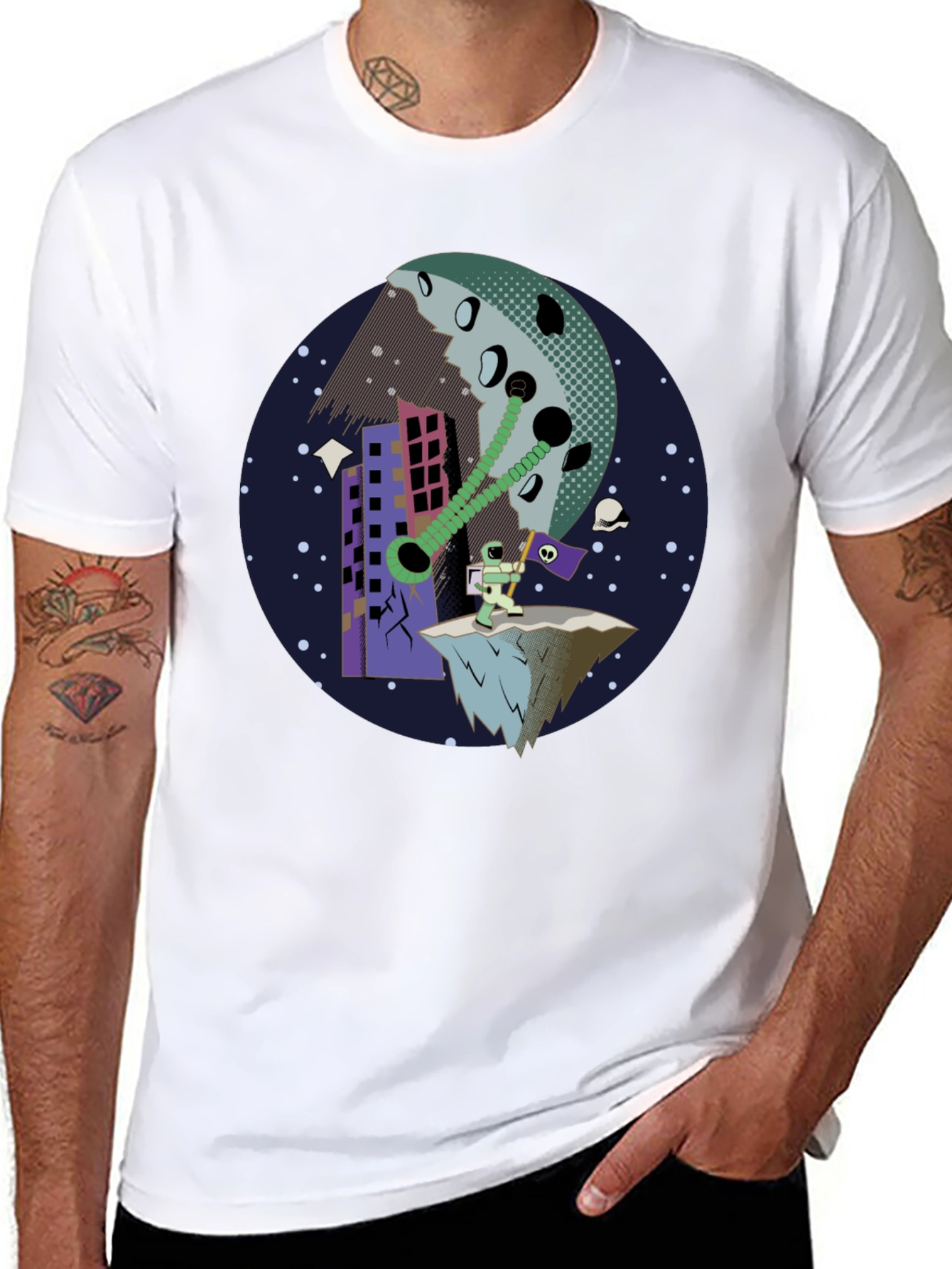 Astronaut Apocalypse Graphic Tee
