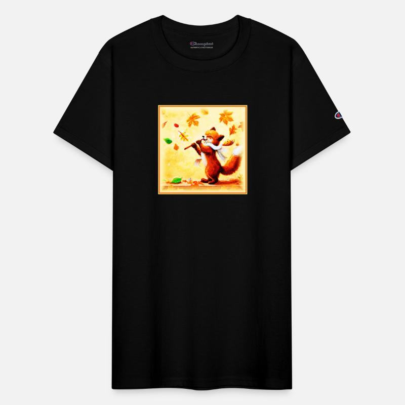 Painting Of a Happy Singing Red Fox. Buy Now