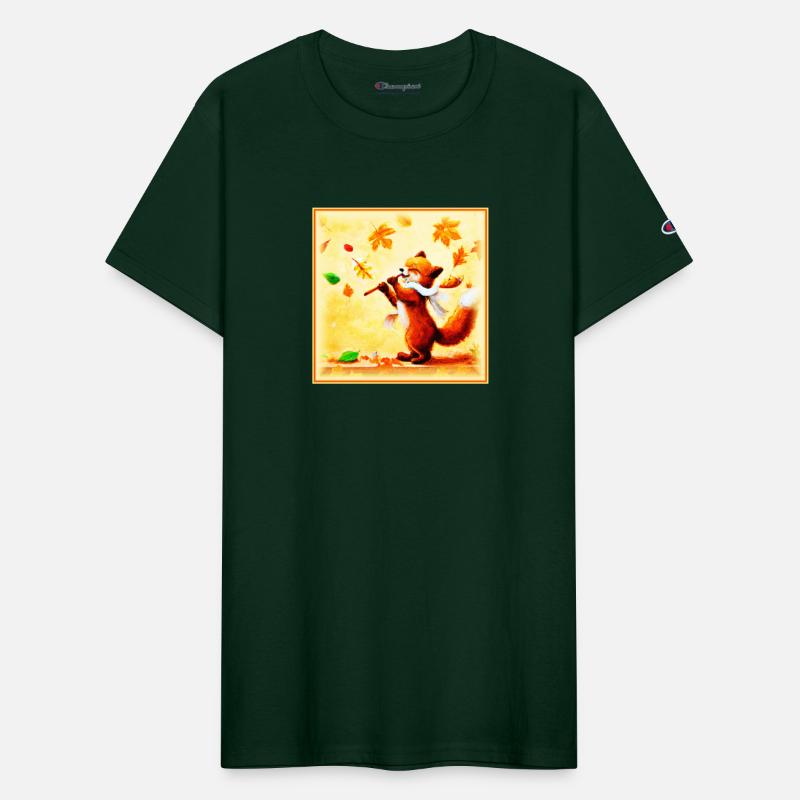 Painting Of a Happy Singing Red Fox. Buy Now