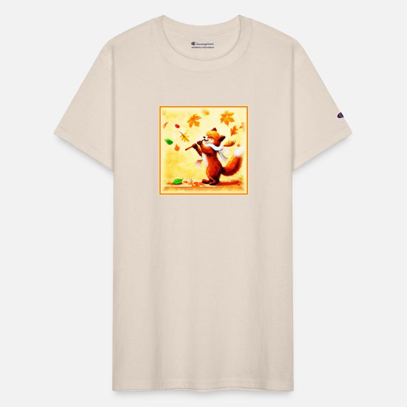 Painting Of a Happy Singing Red Fox. Buy Now