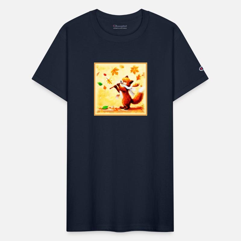Painting Of a Happy Singing Red Fox. Buy Now