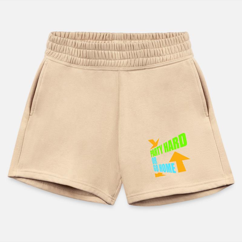 Party Hard Or Go Home Arrows Cool Logo Text Slogan