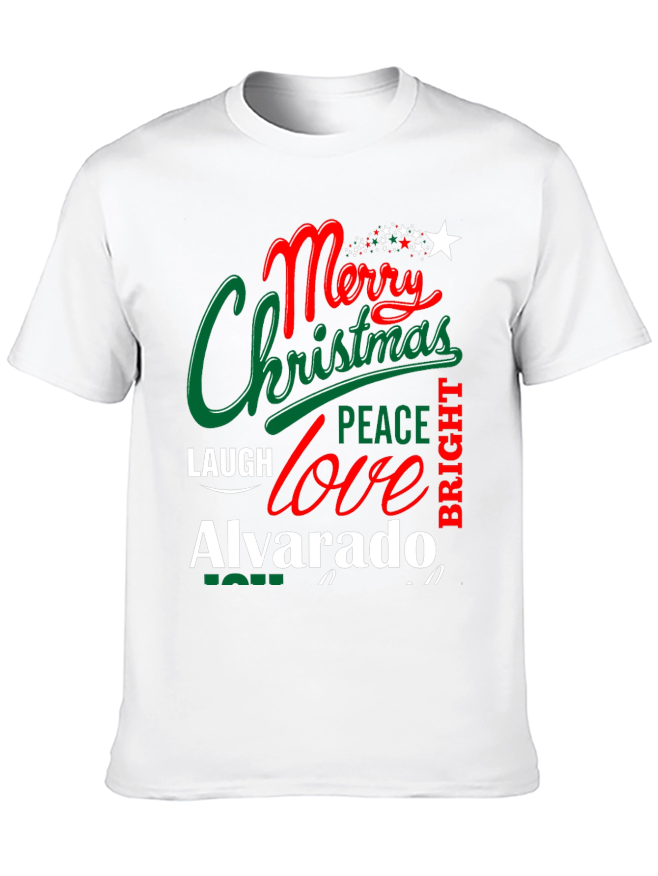 Merry Christmas Family Name T-Shirt