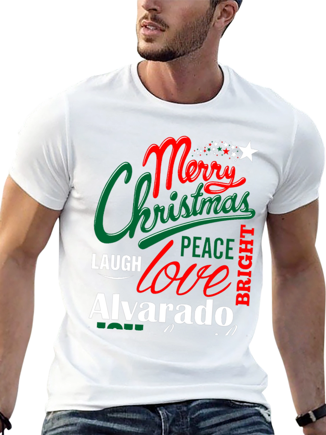 Merry Christmas Family Name T-Shirt
