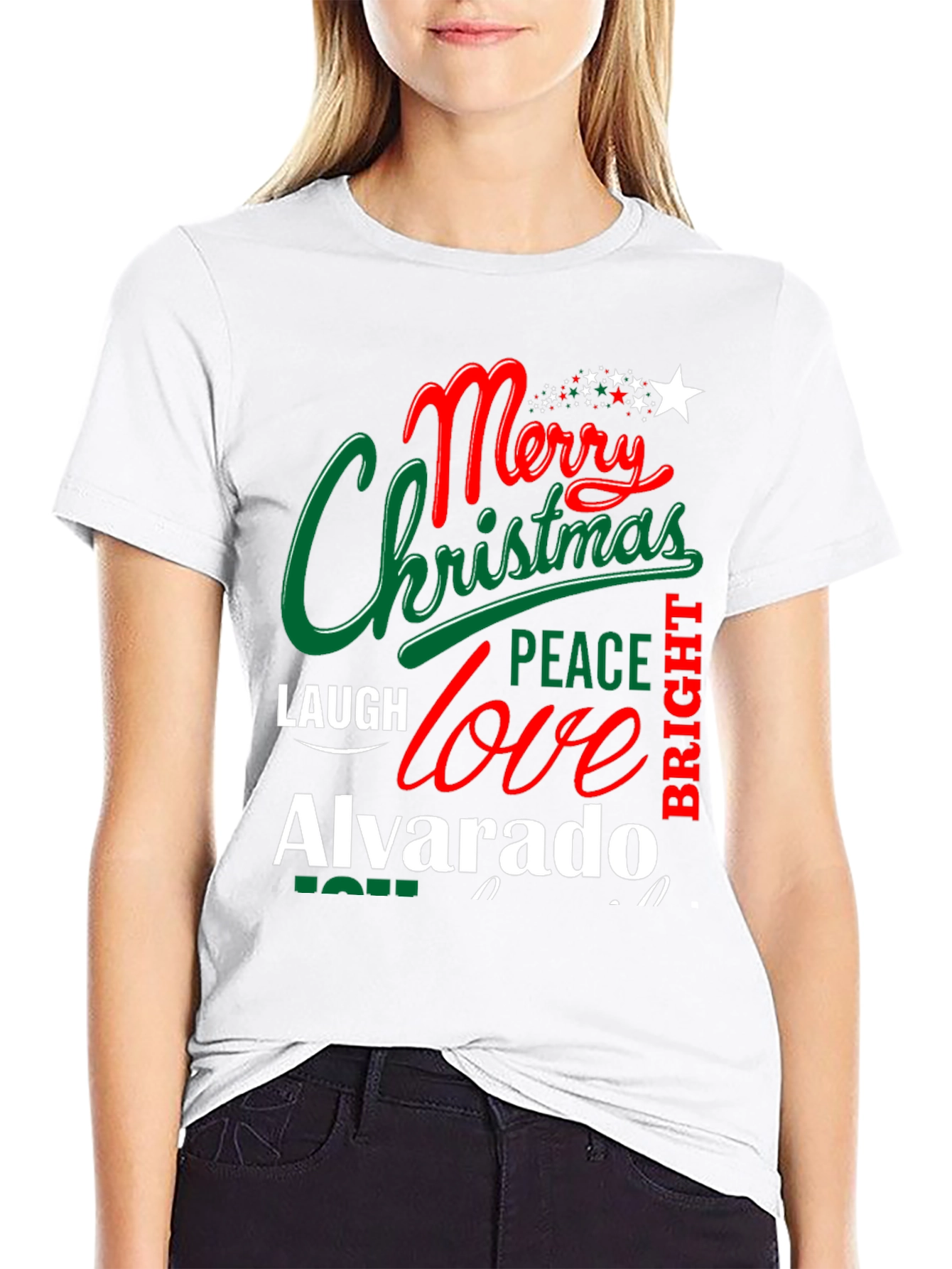 Merry Christmas Family Name T-Shirt