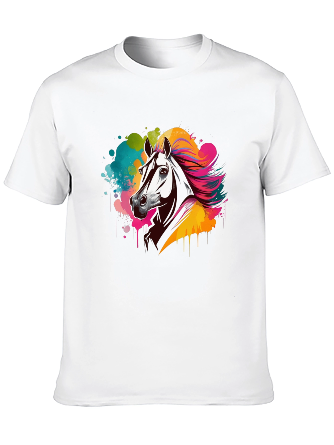 Black Horse Splash Graphic Tee