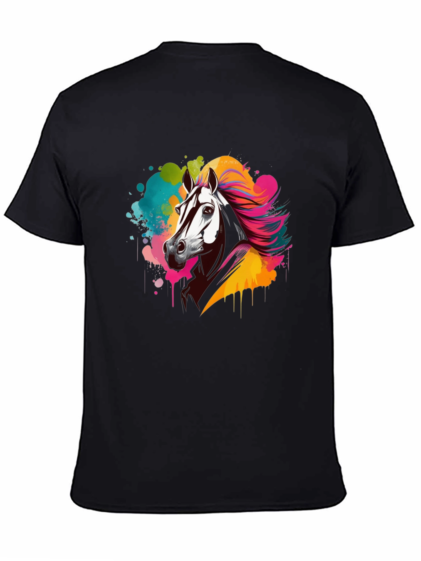 Black Horse Splash Graphic Tee