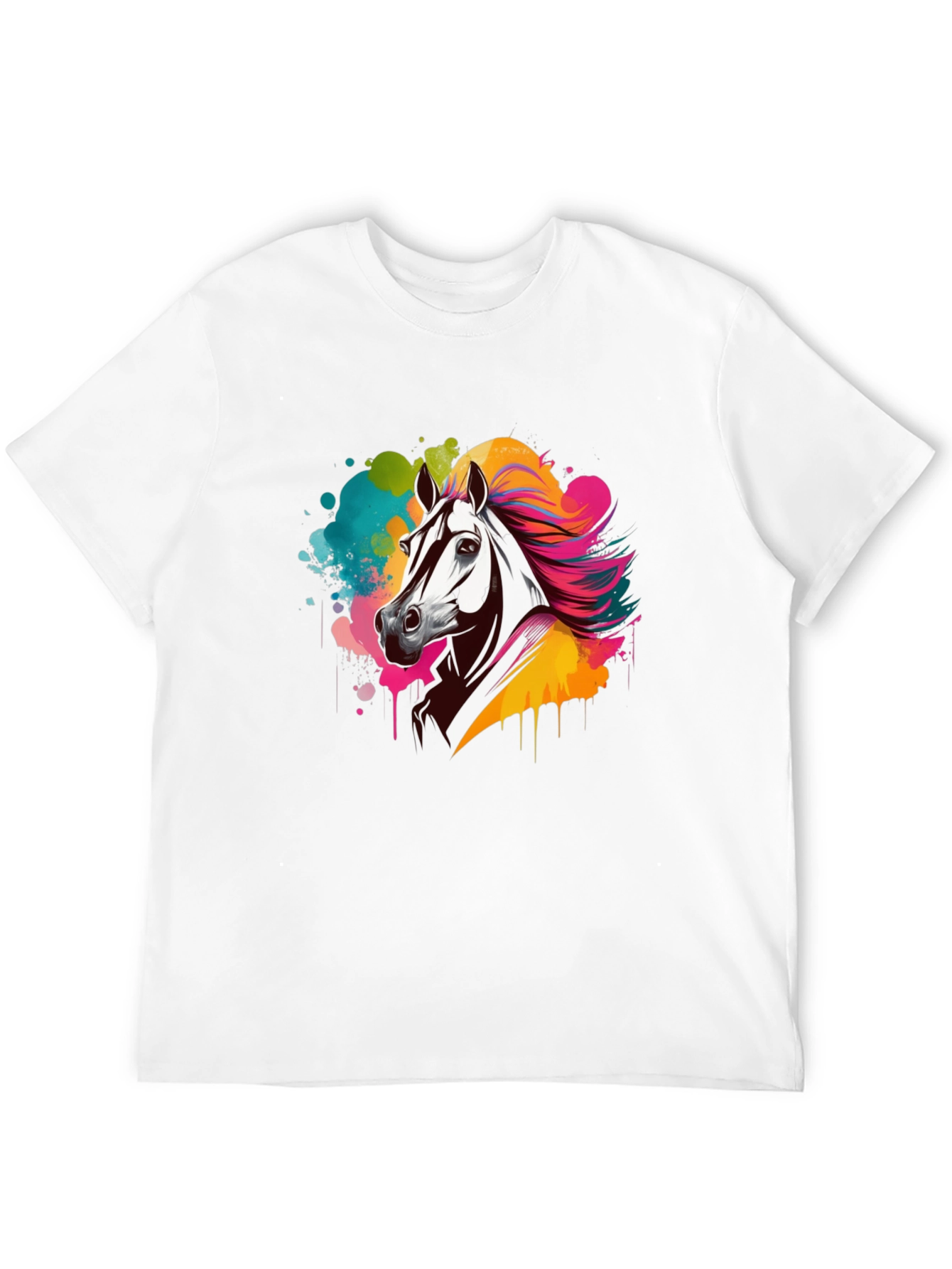 Black Horse Splash Graphic Tee