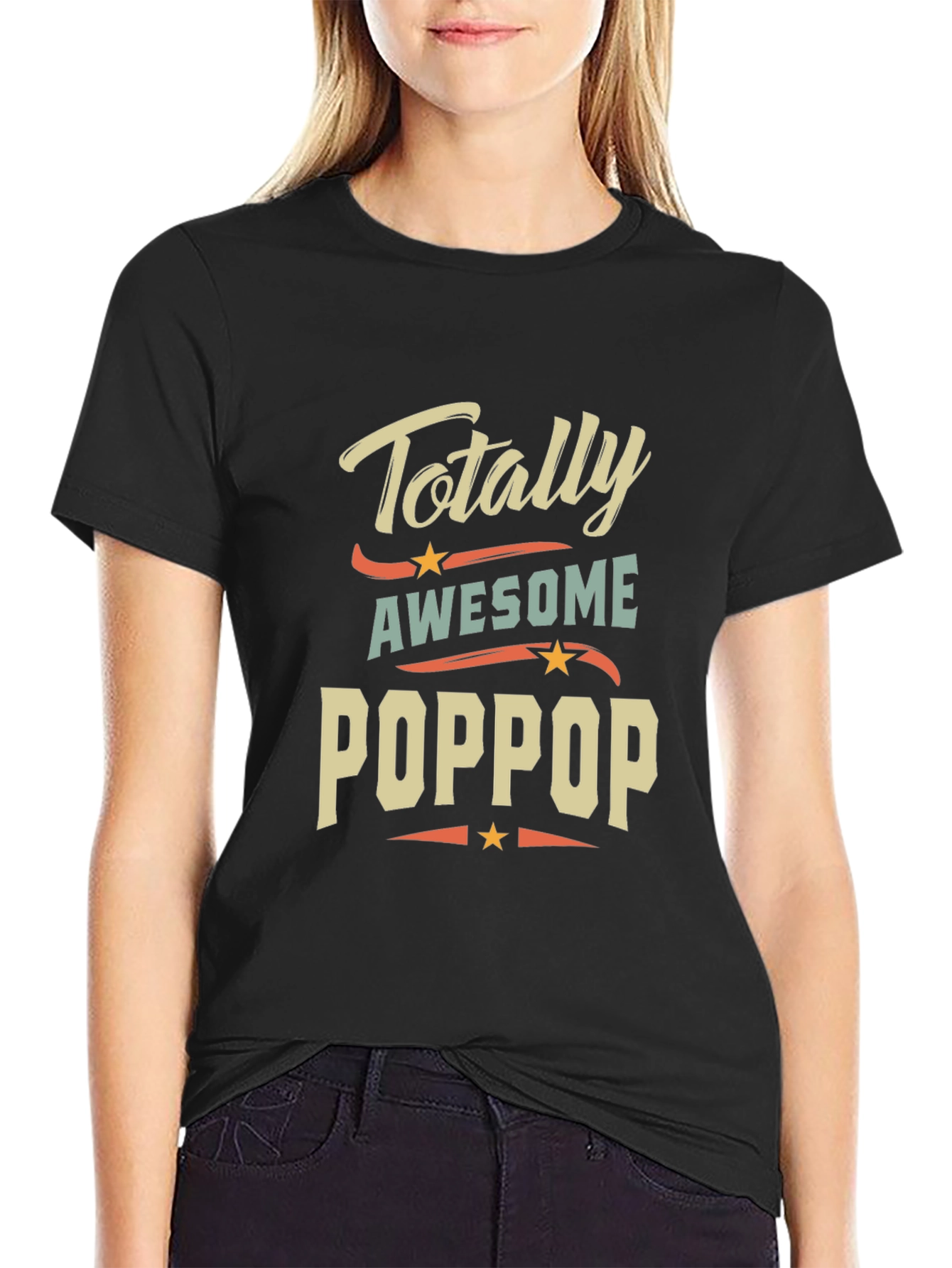 Totally Awesome POPPOP T-Shirt - Gift for Grandfather