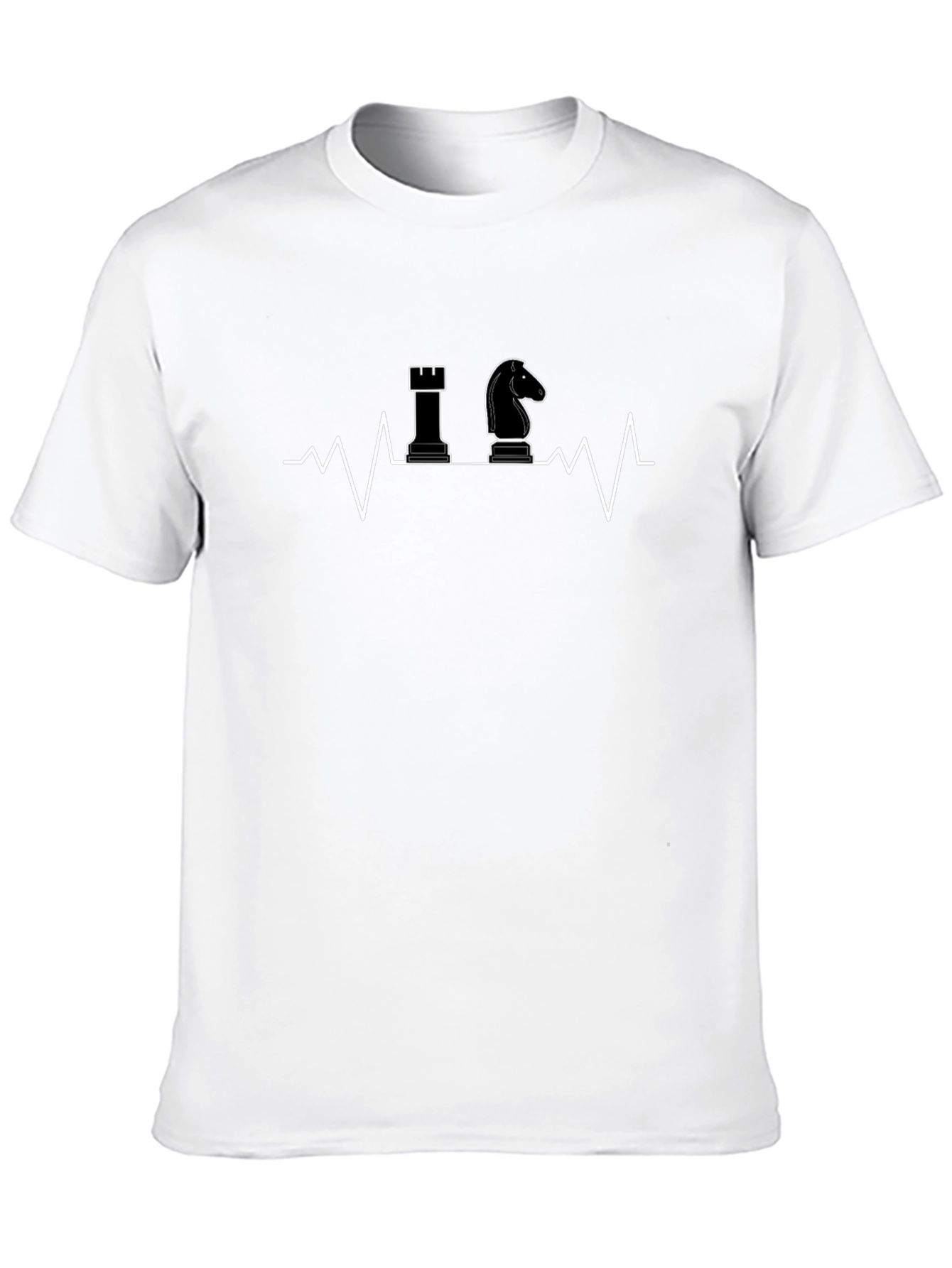 Chess Heartbeat Graphic Tee - Stylish & Unique