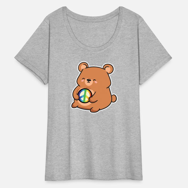 Peace sign, freedom, cute bear