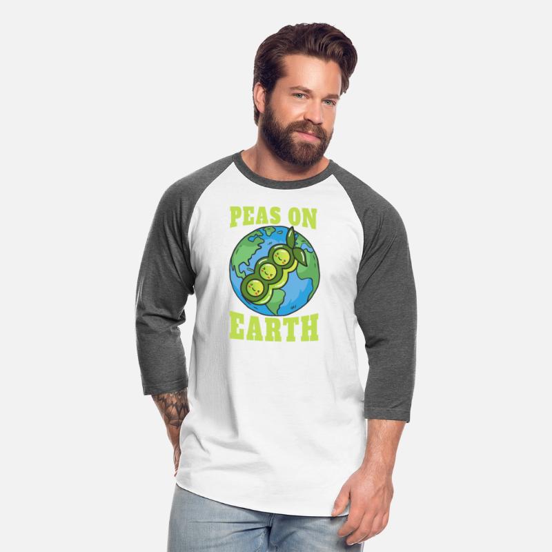 Peas On Earth Pun Peace World Globe Earth Day
