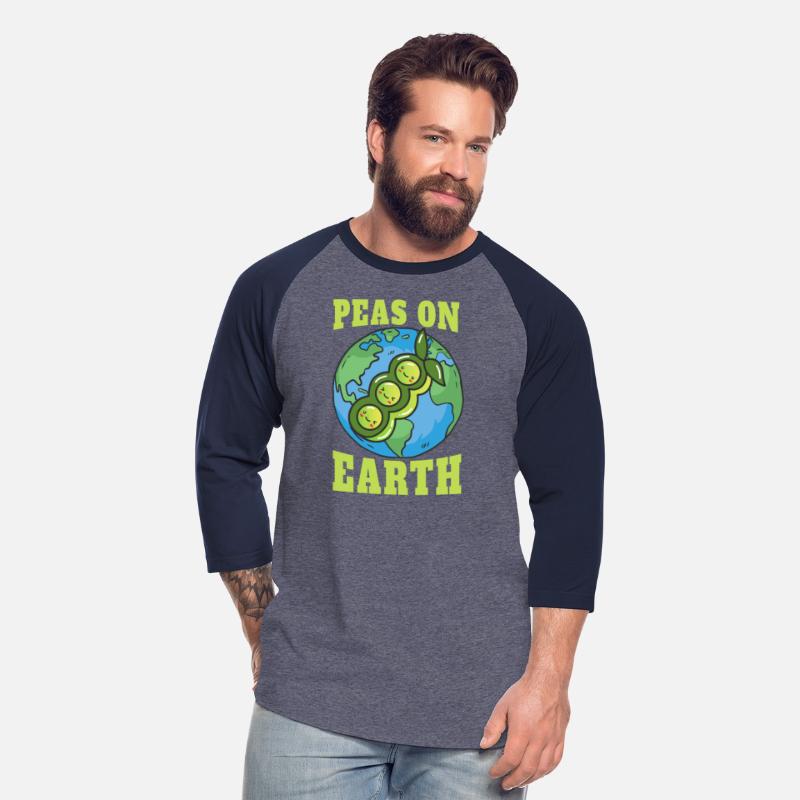 Peas On Earth Pun Peace World Globe Earth Day