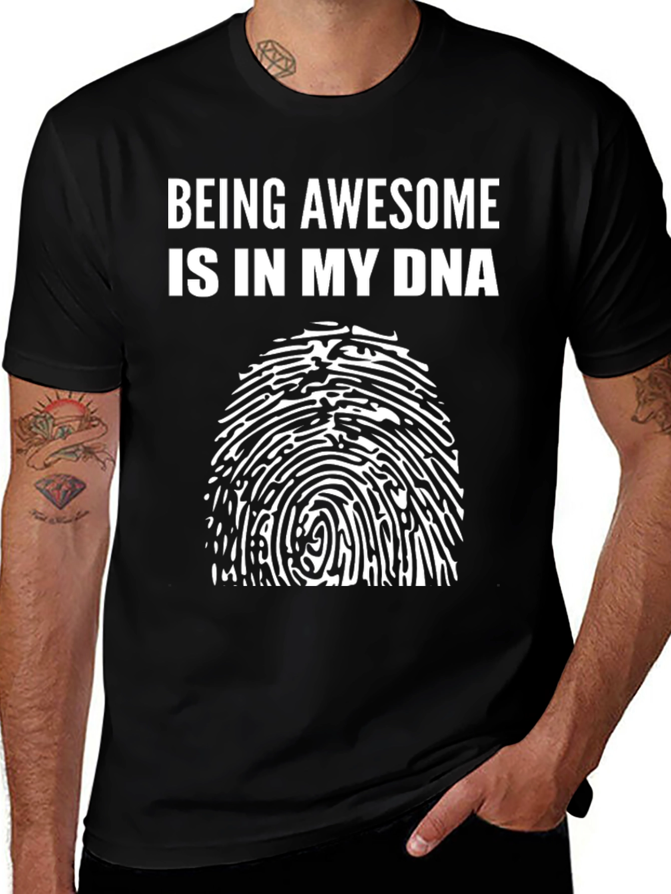 Awesome DNA T-Shirt - Black