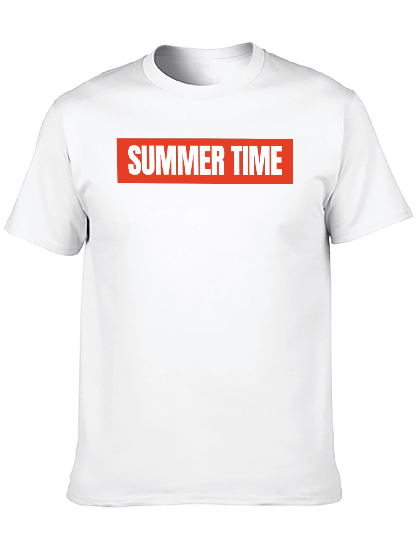 Summer Time Graphic Tee - Bold Red on Black