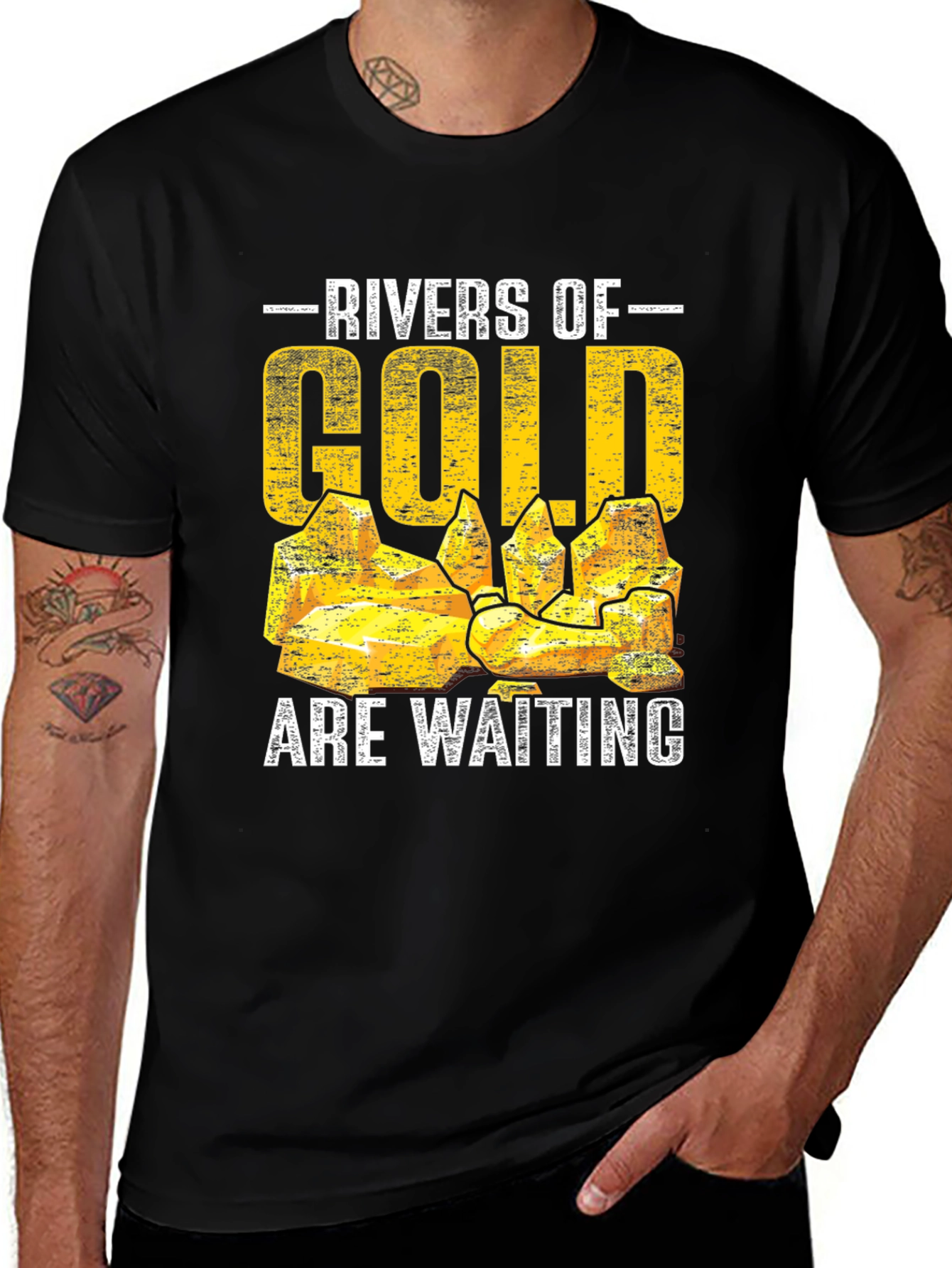 Rivers of Gold Mens T-Shirt