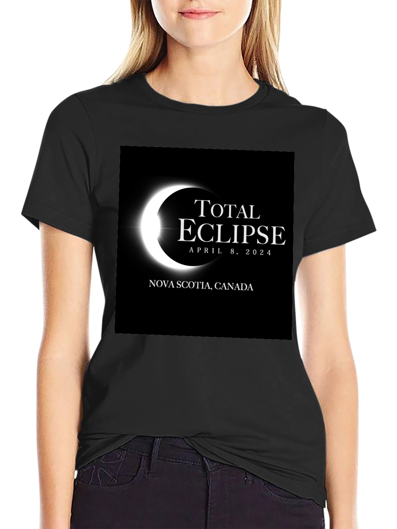 Total Eclipse April 8 2024 Nova Scotia Canada T-Shirt