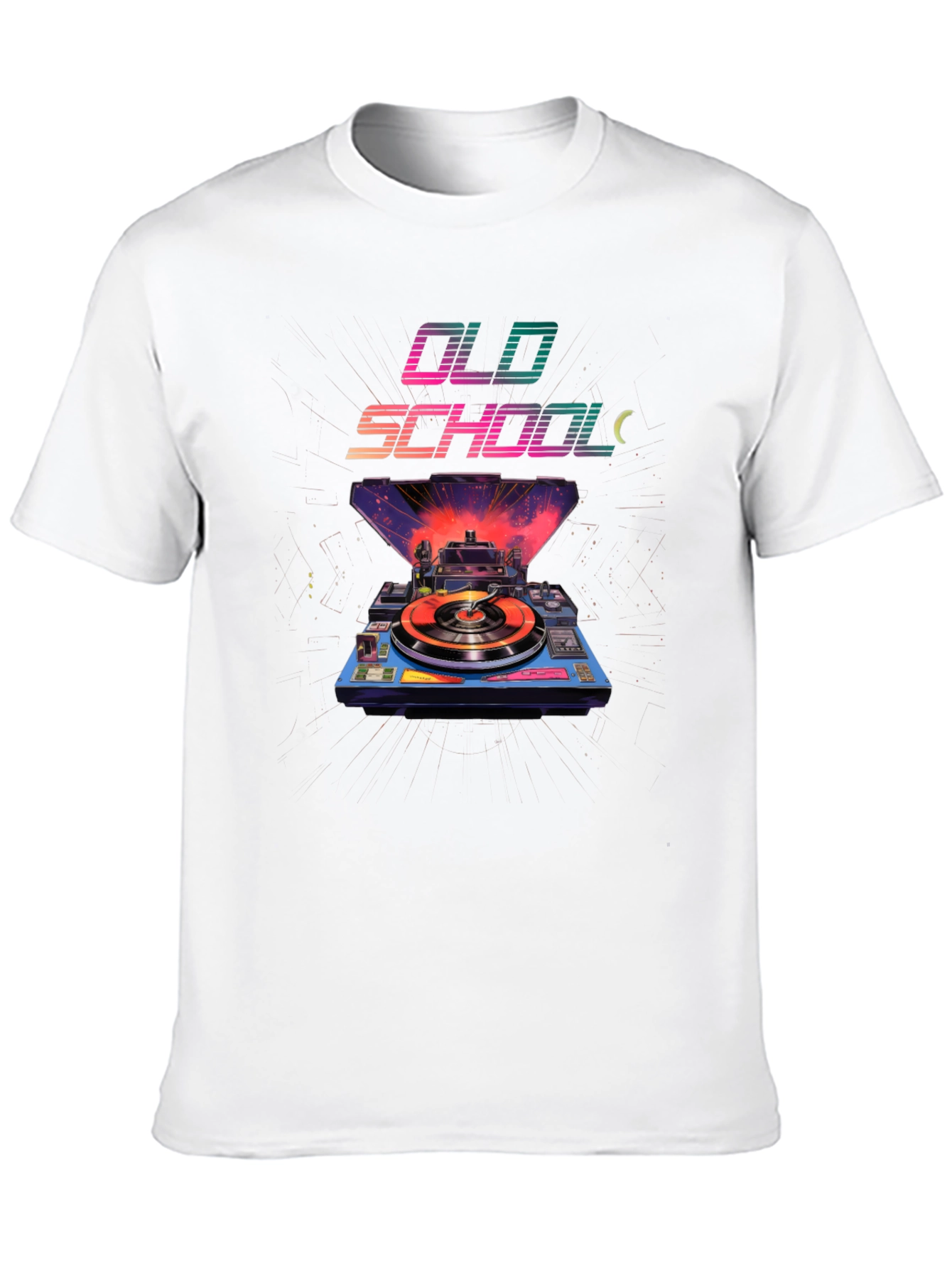 Retro Old School Turntable Graphic Tee