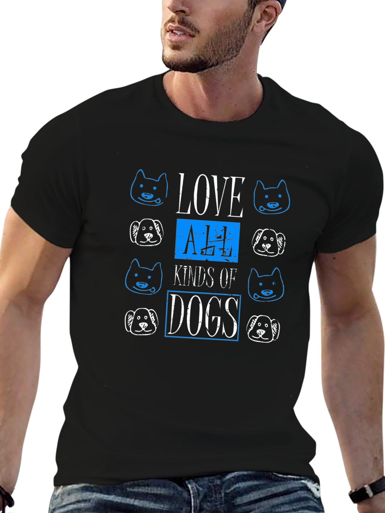 Love All Kinds of Dogs Graphic Tee