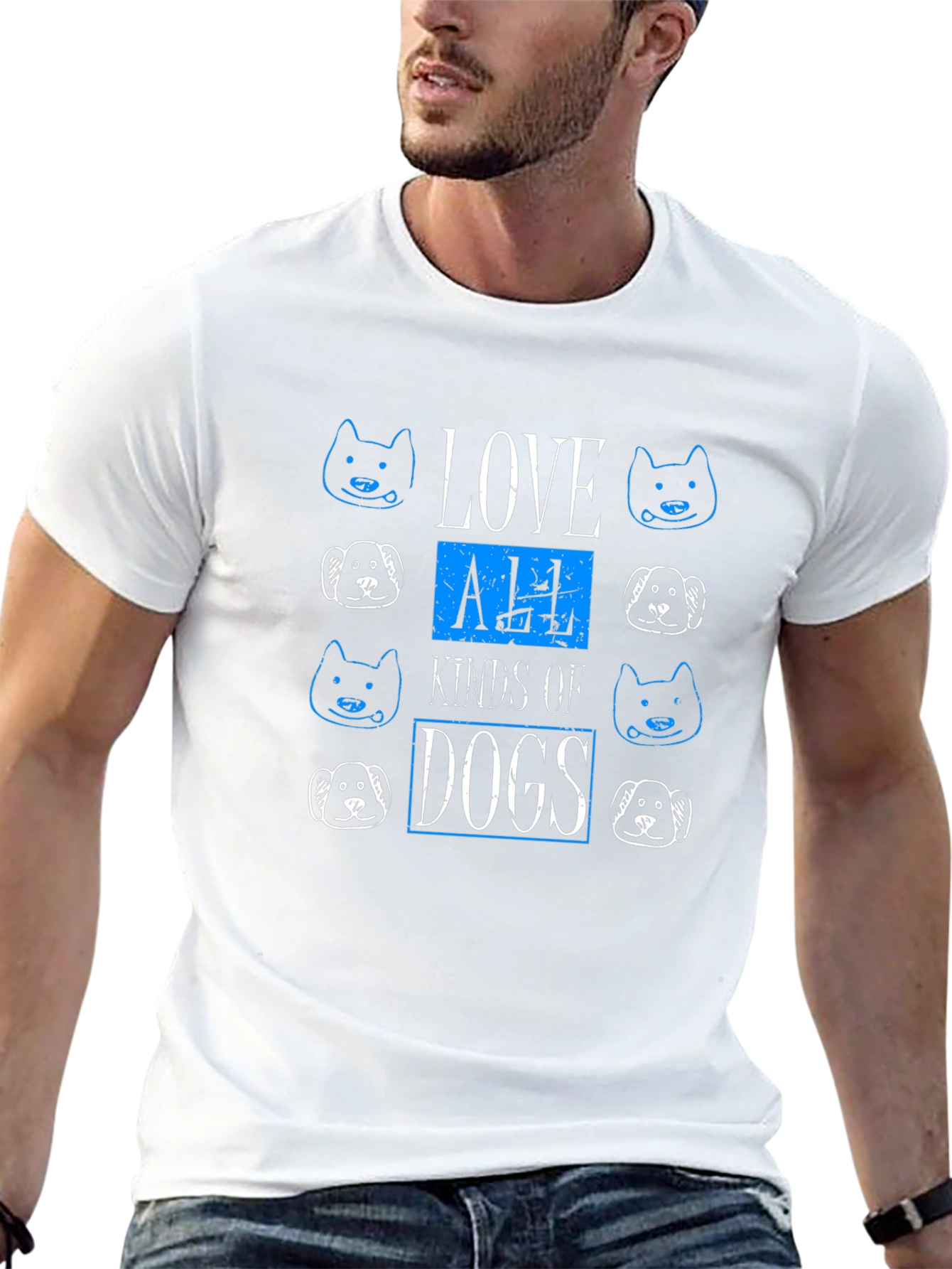 Love All Kinds of Dogs Graphic Tee
