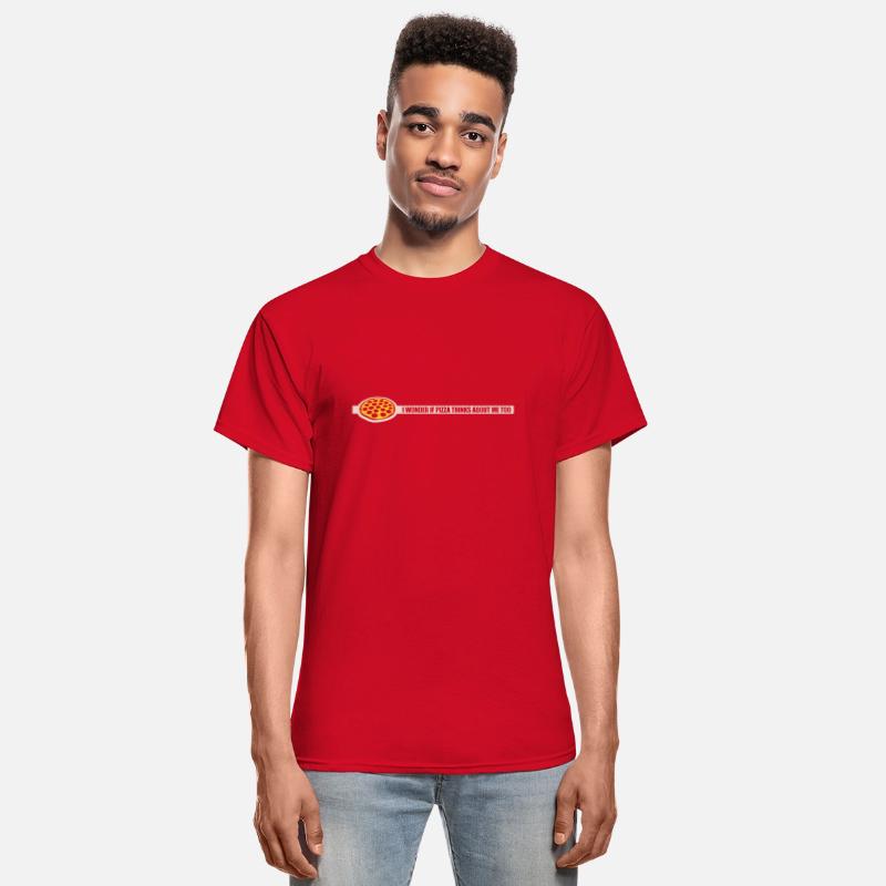 pizza thinks about me