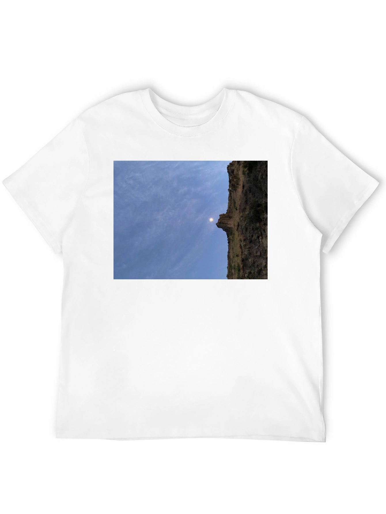 Cliffside Scene Black T-Shirt