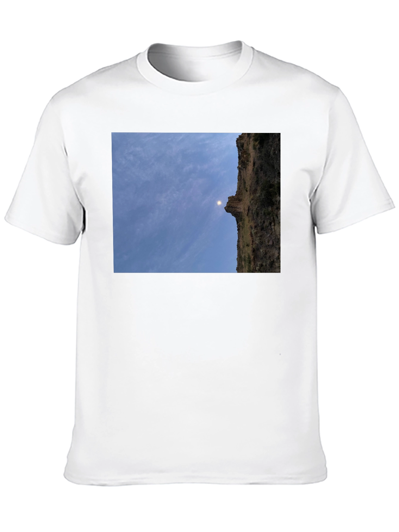 Cliffside Scene Black T-Shirt
